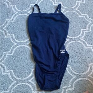 Speedo Blue One Piece Racerback Swimsuit size 30